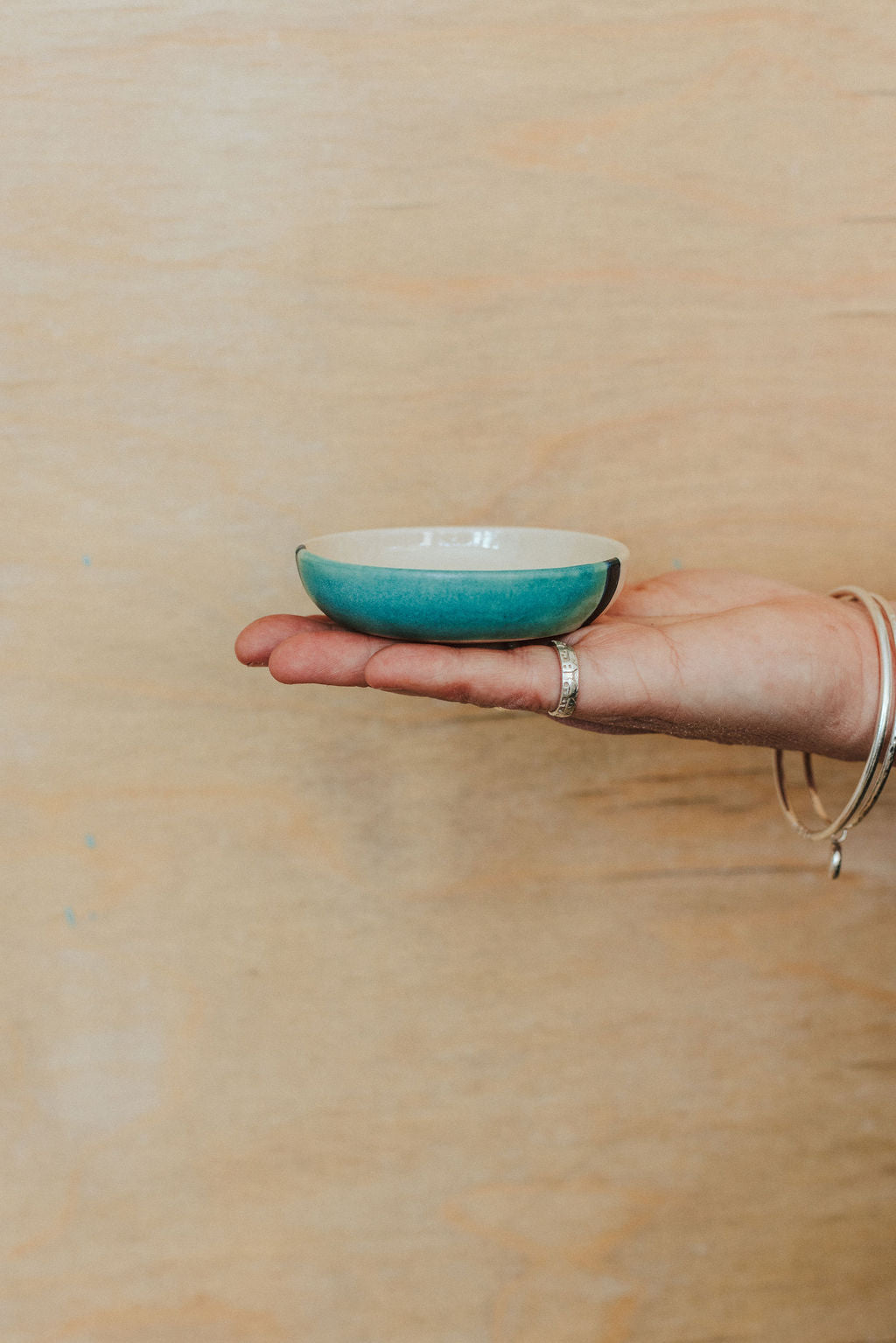 Ceramic handmade small dish - Swift Golden Sun collection