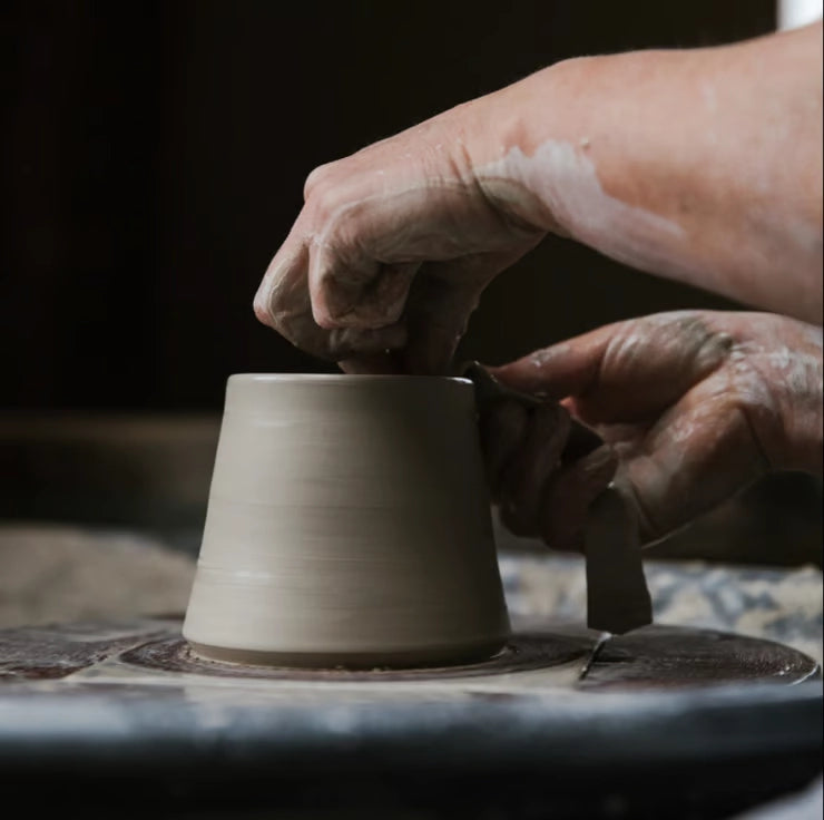 Lorna Gilbert Ceramics making cups