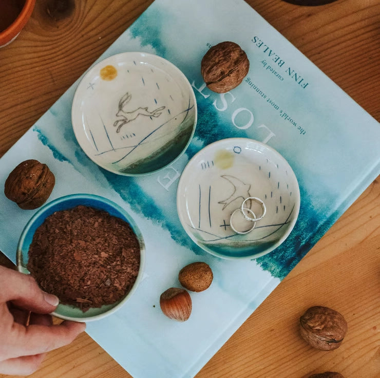 Lorna Gilbert Ceramics Jewellery Ring Dish Swift Collection